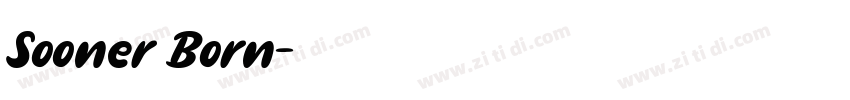 Sooner Born字体转换